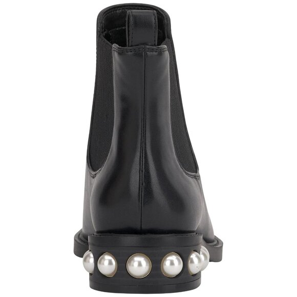 NWT On 34th Womens Jeovana Pearl Chelsea Booties 10019682400 Black Smooth 5.5M - Picture 3 of 12